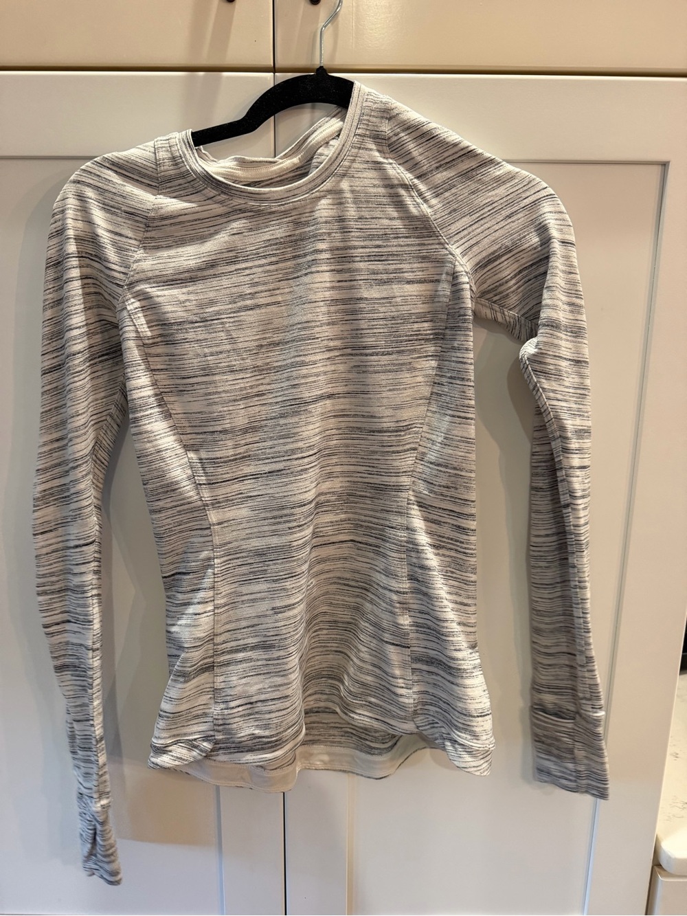 lululemon athletica it’s rulu run Heathered Light Gray Long-Sleeve Top